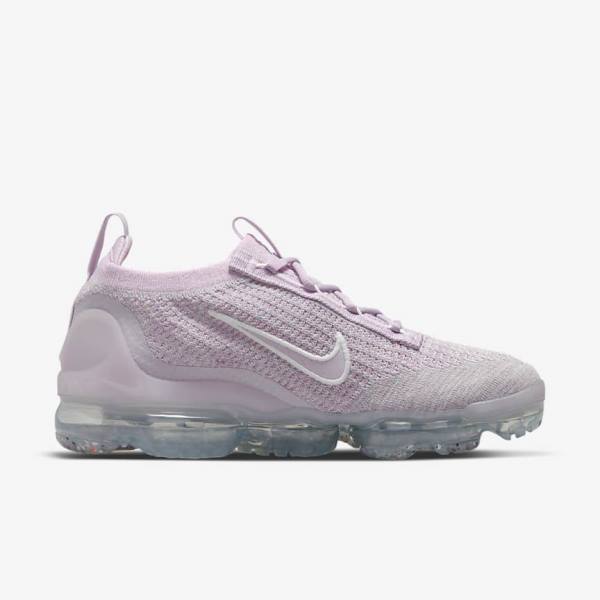 Nike Air VaporMax 2021 FK Women's Sneakers Light Pink / White / Metal Silver / Purple | NK279AEX