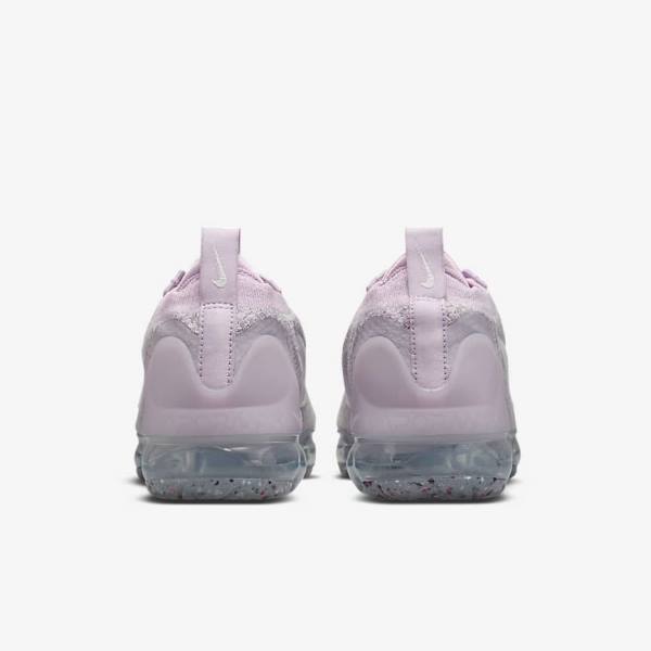 Nike Air VaporMax 2021 FK Women's Sneakers Light Pink / White / Metal Silver / Purple | NK279AEX