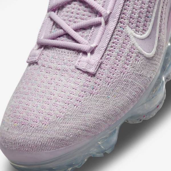 Nike Air VaporMax 2021 FK Women's Sneakers Light Pink / White / Metal Silver / Purple | NK279AEX