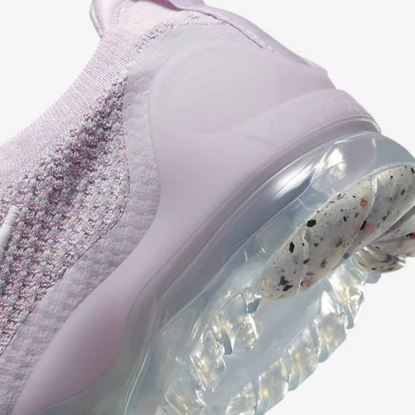 Nike Air VaporMax 2021 FK Women's Sneakers Light Pink / White / Metal Silver / Purple | NK279AEX