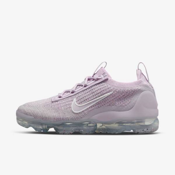 Nike Air VaporMax 2021 FK Women\'s Sneakers Light Pink / White / Metal Silver / Purple | NK279AEX