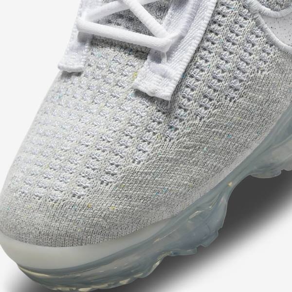 Nike Air VaporMax 2021 FK Women's Sneakers White / Platinum / Metal Silver / White | NK534ONB