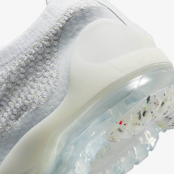 Nike Air VaporMax 2021 FK Women's Sneakers White / Platinum / Metal Silver / White | NK534ONB