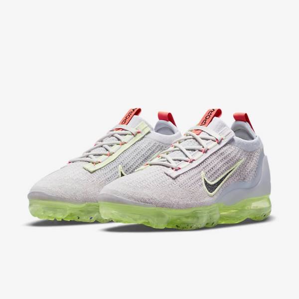 Nike Air VaporMax 2021 FK Women's Sneakers Light Beige / Light Green / Black | NK897RBU