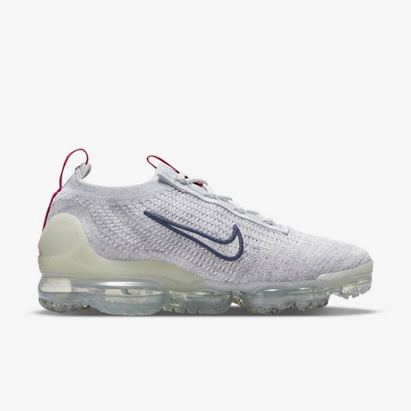 Nike Air VaporMax 2021 Flyknit Women's Sneakers Navy / White | NK693JEO