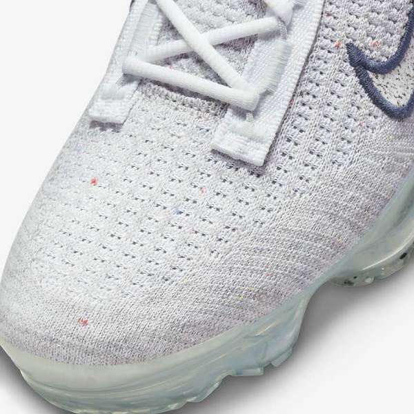 Nike Air VaporMax 2021 Flyknit Women's Sneakers Navy / White | NK693JEO