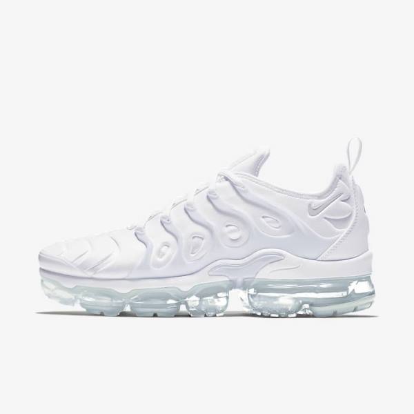 Nike Air VaporMax Plus Men\'s Sneakers White / Platinum / White | NK941UCM