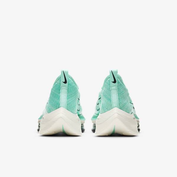 Nike Air Zoom Alphafly NEXT% Flyknit Road Racing Women's Running Shoes Turquoise / Black / Light Turquoise / White | NK148OMR