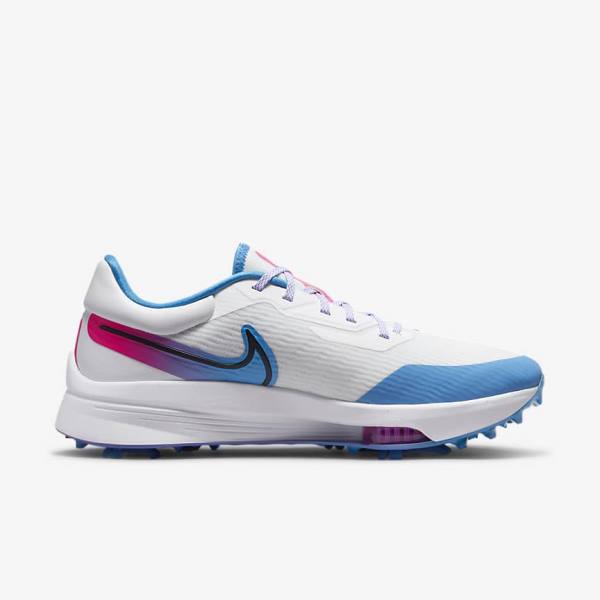 Nike Air Zoom Infinity Tour NEXT% Men's Golf Shoes White / Blue / Pink / Black | NK013XTK