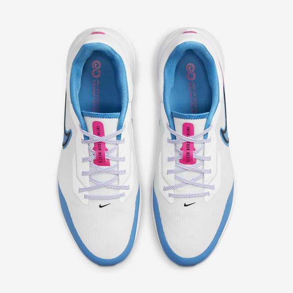 Nike Air Zoom Infinity Tour NEXT% Men's Golf Shoes White / Blue / Pink / Black | NK013XTK