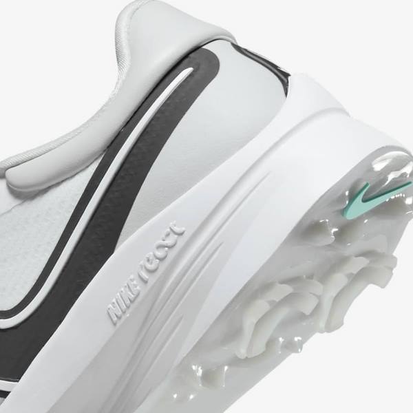 Nike Air Zoom Infinity Tour NEXT% Men's Golf Shoes White / Grey / Turquoise / Black | NK270WXC