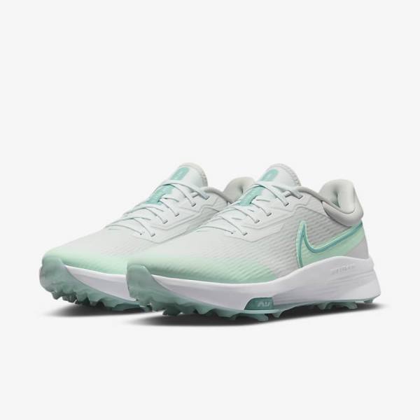 Nike Air Zoom Infinity Tour NEXT% Men's Golf Shoes White / Mint / Platinum / Turquoise | NK340COL