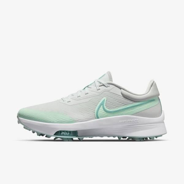 Nike Air Zoom Infinity Tour NEXT% Men\'s Golf Shoes White / Mint / Platinum / Turquoise | NK340COL