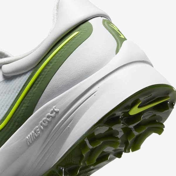 Nike Air Zoom Infinity Tour NEXT% Men's Golf Shoes White / Platinum | NK712KWL