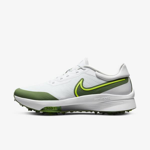 Nike Air Zoom Infinity Tour NEXT% Men\'s Golf Shoes White / Platinum | NK712KWL