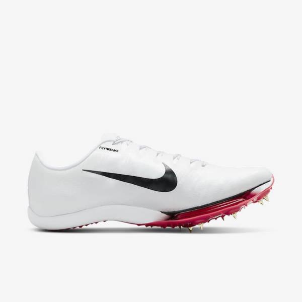 Nike Air Zoom Maxfly More Uptempo Athletics Sprinting Spikes Men's Running Shoes White / Red / Black | NK172TYS