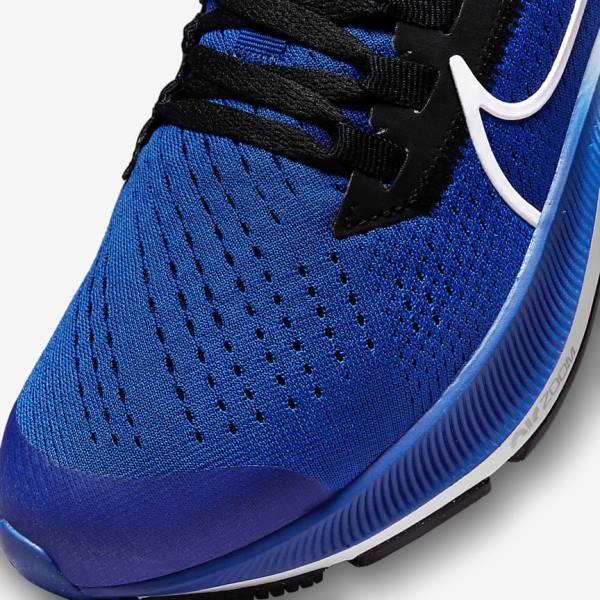 Nike Air Zoom Pegasus 38 Older Road Kids' Running Shoes Royal / Black / White | NK728UKS