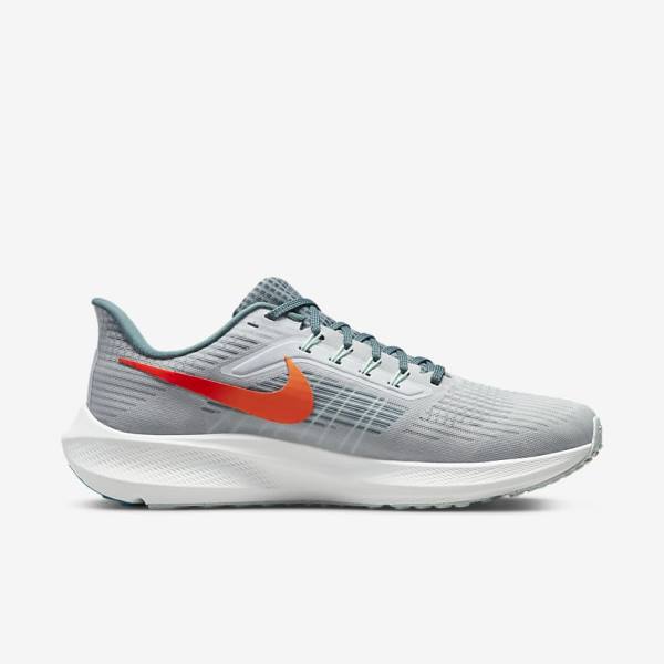 Nike Air Zoom Pegasus 39 Road Men's Running Shoes Platinum / Orange | NK490UBM