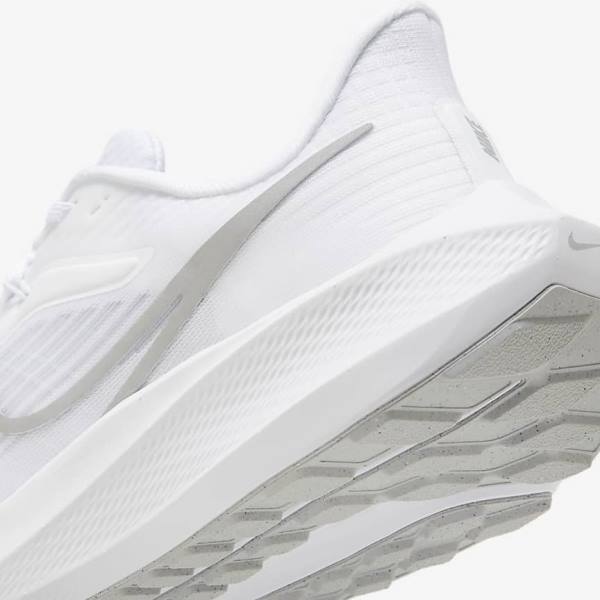 Nike Air Zoom Pegasus 39 Road Women's Running Shoes White / Platinum / Grey / Metal Silver | NK321FZM