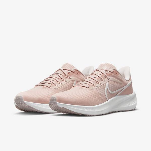 Nike Air Zoom Pegasus 39 Road Women's Running Shoes Pink / Light Pink / White | NK963FKR