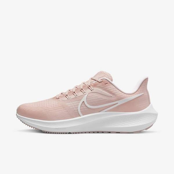 Nike Air Zoom Pegasus 39 Road Women\'s Running Shoes Pink / Light Pink / White | NK963FKR