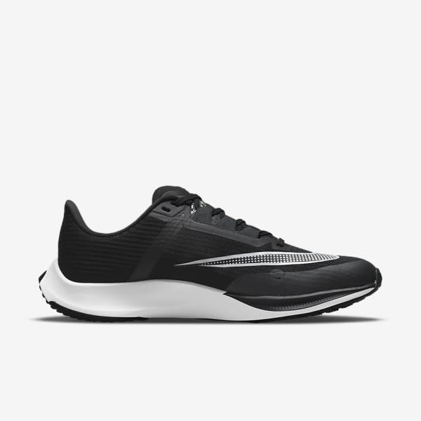 Nike Air Zoom Rival Fly 3 Road Racing Men's Running Shoes Black / Dark Grey / White | NK591INK