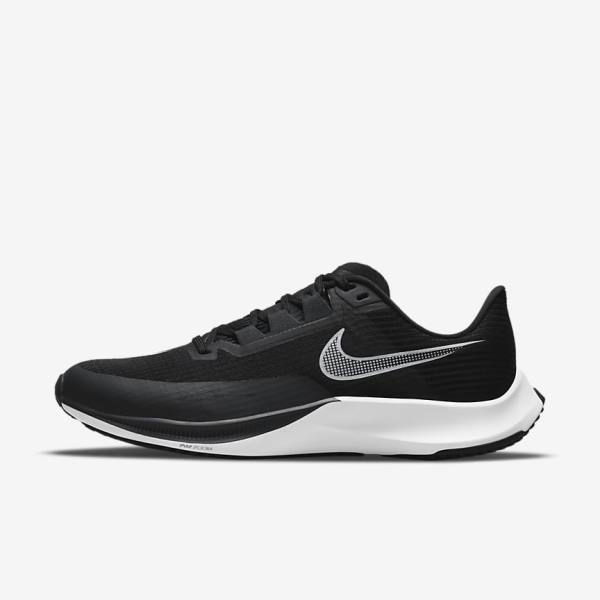 Nike Air Zoom Rival Fly 3 Road Racing Men\'s Running Shoes Black / Dark Grey / White | NK591INK