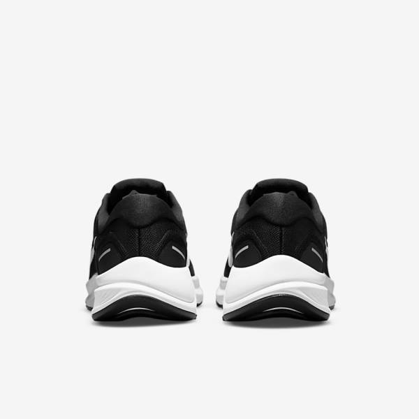 Nike Air Zoom Structure 24 Road Men's Running Shoes Black / White | NK142TDO