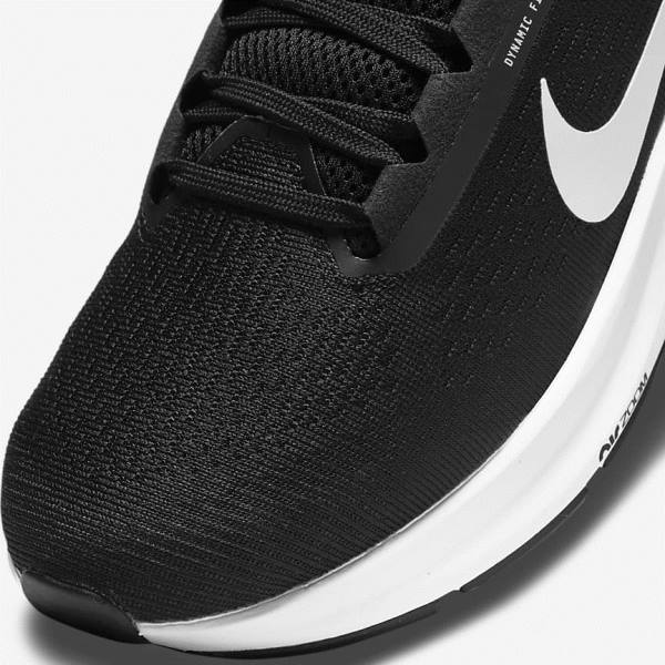 Nike Air Zoom Structure 24 Road Women's Running Shoes Black / White | NK803SLT