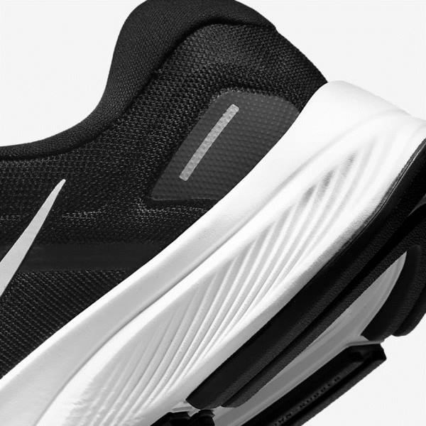 Nike Air Zoom Structure 24 Road Women's Running Shoes Black / White | NK803SLT