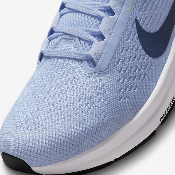 Nike Air Zoom Structure 24 Road Women's Running Shoes Light Blue / White / Navy / Navy | NK812DQL