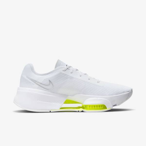 Nike Air Zoom SuperRep 3 HIIT Class Men's Training Shoes White / Black / Metal Silver | NK978VYQ