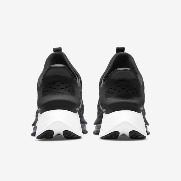 Nike Air Zoom Tempo NEXT% FlyEase Easy On-Off Road Women's Running Shoes Black / White | NK412GMT