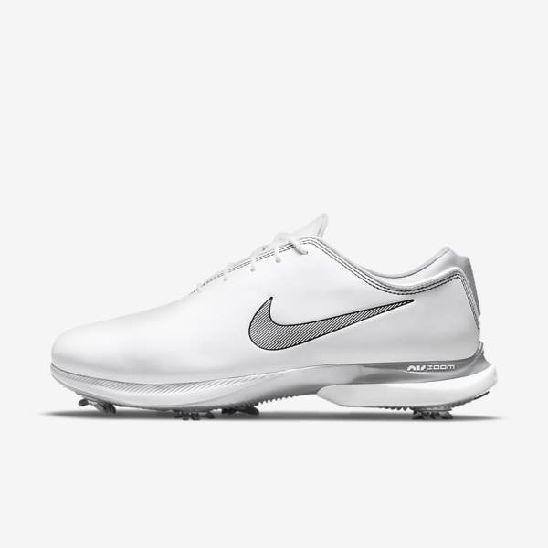 Nike Air Zoom Victory Tour 2 Women\'s Golf Shoes White / Metal Platinum / Black | NK962EYX