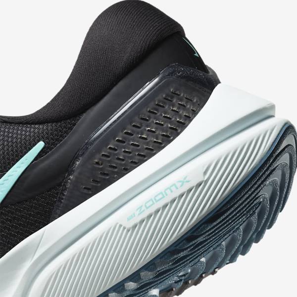 Nike Air Zoom Vomero 16 Road Women's Running Shoes Black / Light Turquoise / Green | NK241NGU