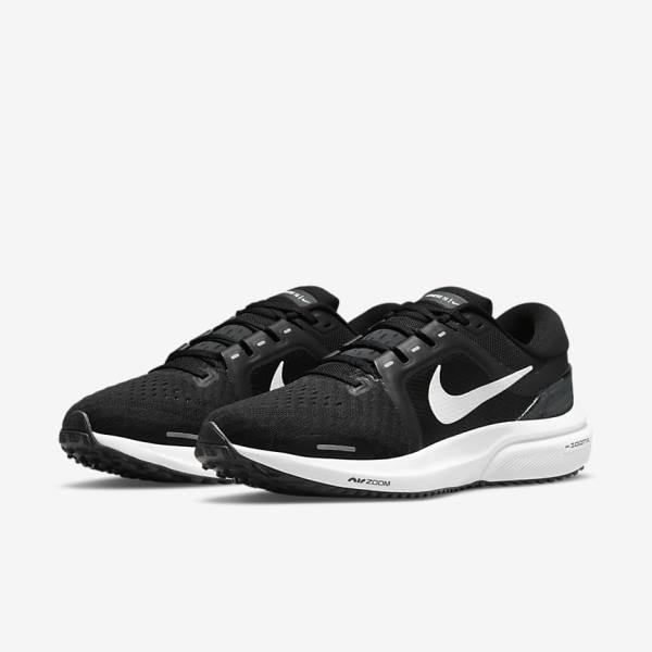 Nike Air Zoom Vomero 16 Road Women's Running Shoes Black / Dark Grey / White | NK450BIA