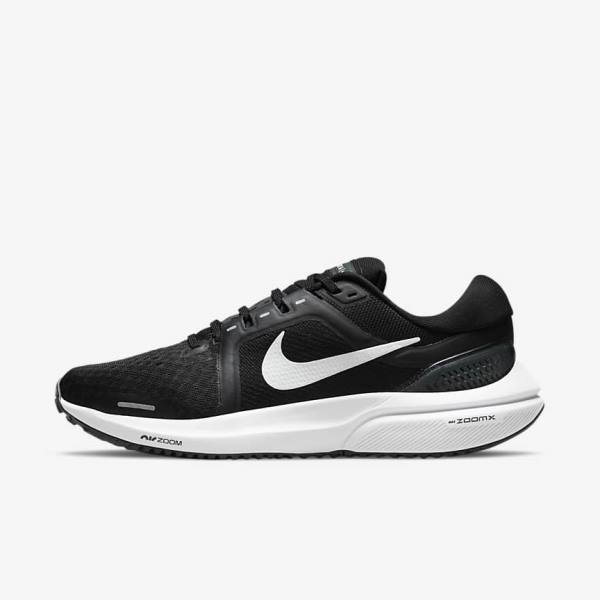 Nike Air Zoom Vomero 16 Road Women\'s Running Shoes Black / Dark Grey / White | NK450BIA