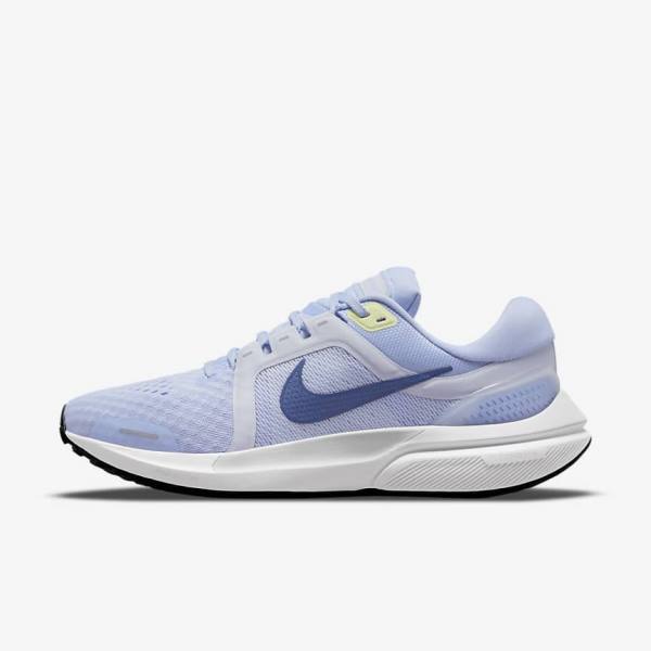 Nike Air Zoom Vomero 16 Road Women\'s Running Shoes Light Blue / Grey / White / Navy | NK701EOK