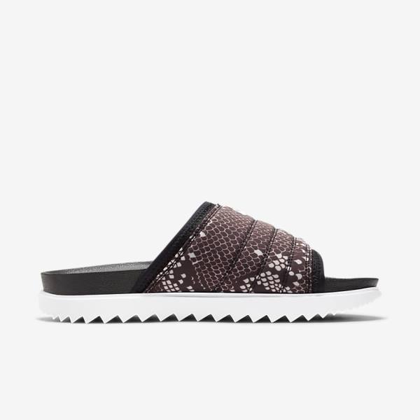 Nike Asuna Print Women's Slides Black | NK453RUY