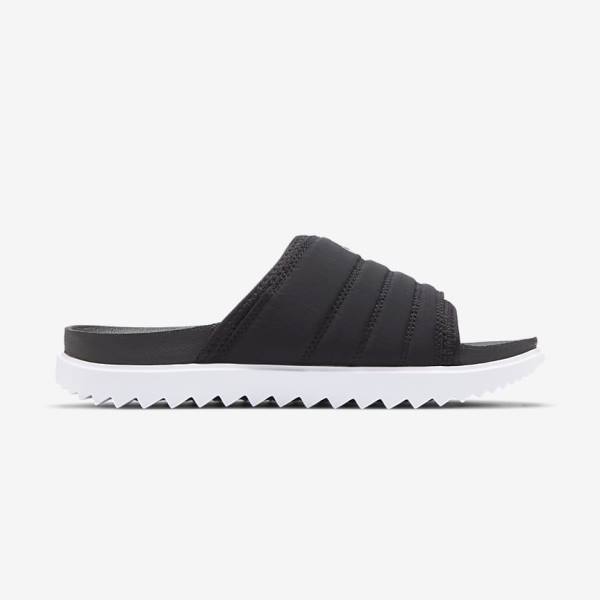 Nike Asuna Women's Slides Black / White / Dark Grey | NK481AWH