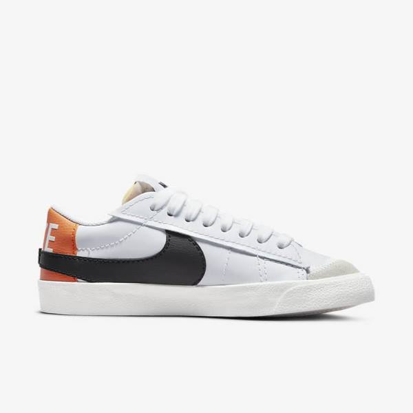 Nike Blazer Low 77 Jumbo Men's Sneakers White / Orange / Black | NK579SGZ