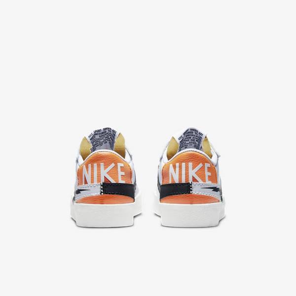 Nike Blazer Low 77 Jumbo Men's Sneakers White / Orange / Black | NK579SGZ