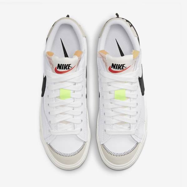 Nike Blazer Low 77 Jumbo Men's Sneakers White / Black | NK874ZGB