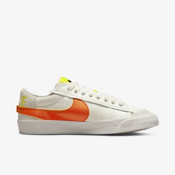 Nike Blazer Low 77 Jumbo Women's Sneakers Green / Orange | NK328PGJ