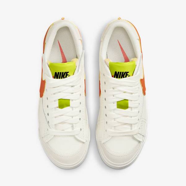 Nike Blazer Low 77 Jumbo Women's Sneakers Green / Orange | NK328PGJ