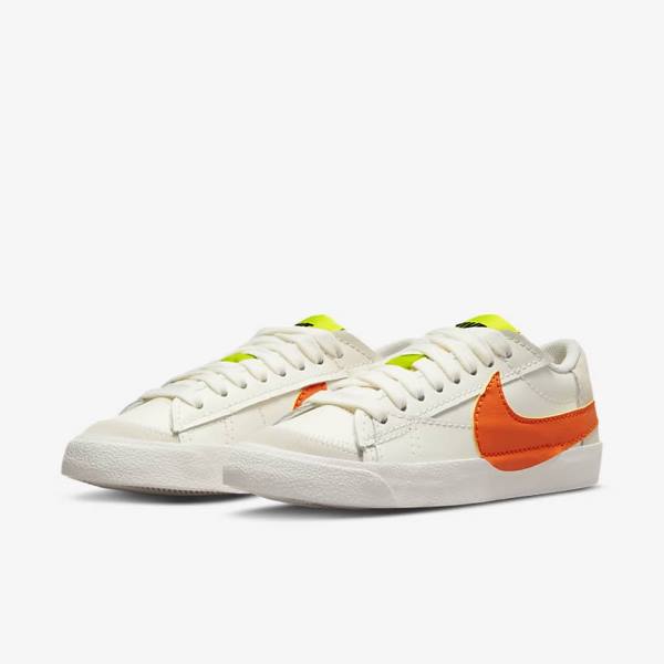 Nike Blazer Low 77 Jumbo Women's Sneakers Green / Orange | NK328PGJ