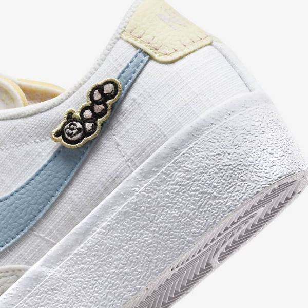 Nike Blazer Low Platform Next Nature Women's Sneakers White / Pink / White / Blue | NK108GSR