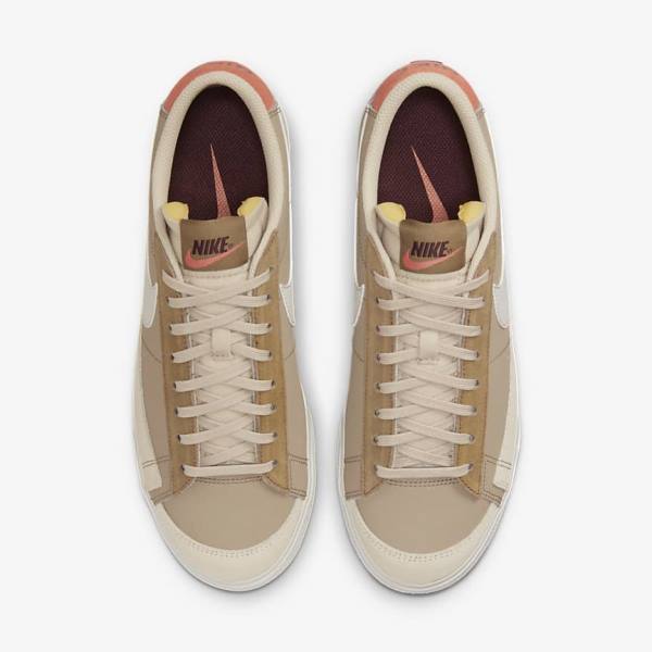 Nike Blazer Low Platform SP Women's Sneakers Khaki / Light Beige | NK784QJS