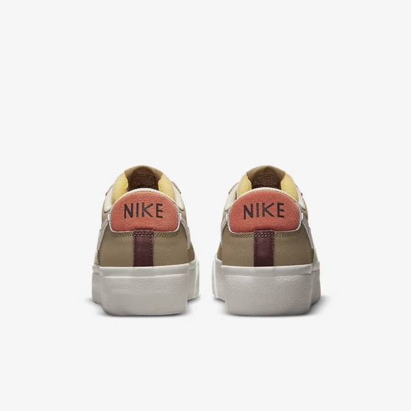 Nike Blazer Low Platform SP Women's Sneakers Khaki / Light Beige | NK784QJS