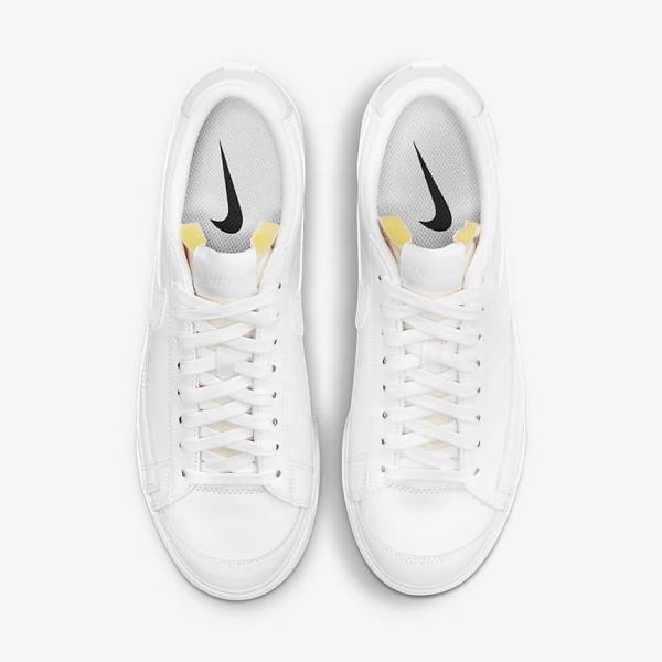 Nike Blazer Low Platform Women's Sneakers White | NK483HCN